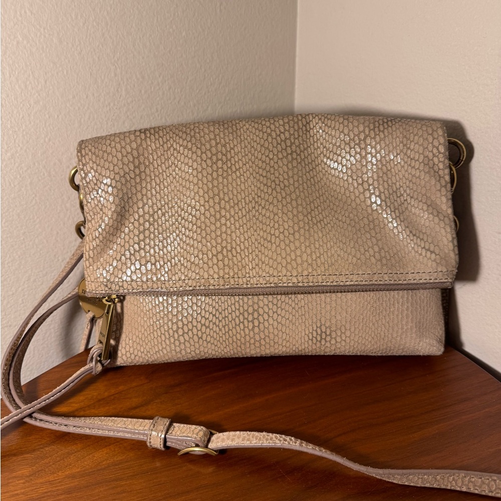 Margot New York Robbie Fold Over Leather Bag